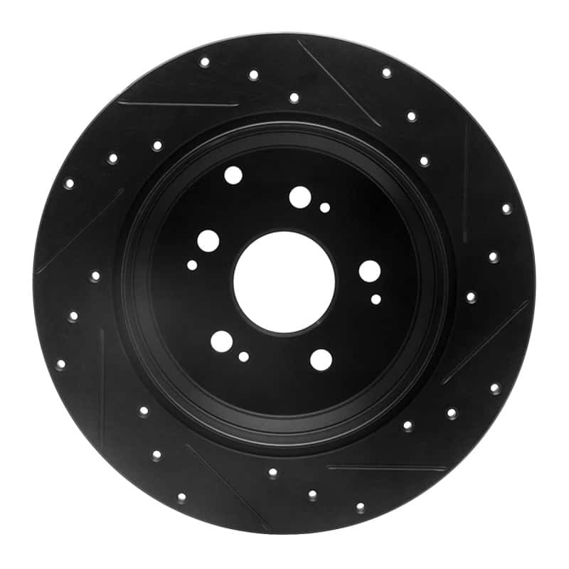 R1 Concepts — R1 07-17 Acura ZDX Rear Left Drilled & Slotted Black Brake Rotor
R1 Brake Rotor Drill - view 5