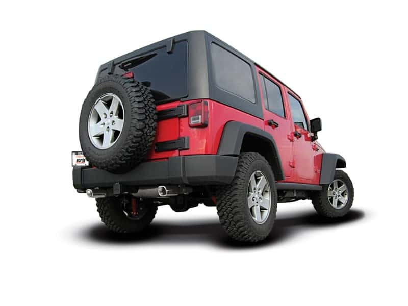 Borla — Borla 12-16 Jeep Wrangler 3.6L AT/MT 4WD Single Split Rr Exit Touring Exhaust (rear section only)
Axle-Back System
ExhstSysKt - view 7