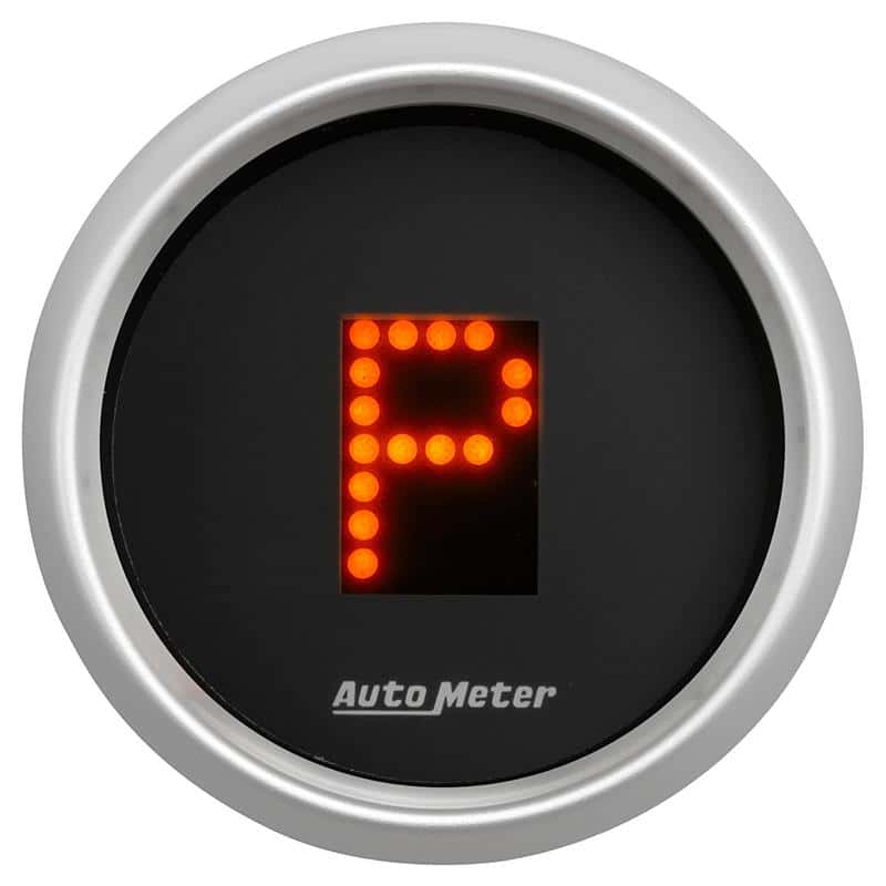 AutoMeter — AutoMeter Gauge Gear Pos 2-1/16in. Incl Indicators Black Dial Red Led Silver Bezel
2-1/16" PRNDL, BLK D - view 3