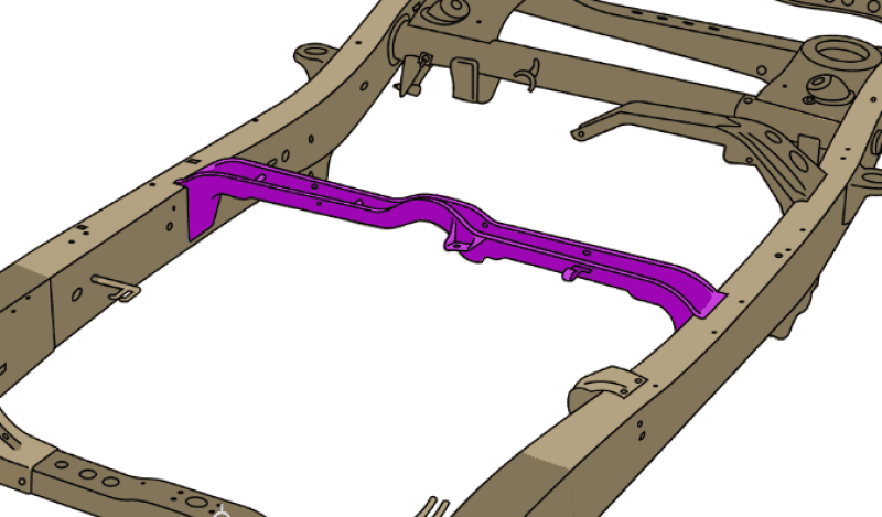 RustBuster — RustBuster 01-04 Toyota Sequoia Front Fuel Tank Crossmember - view 2