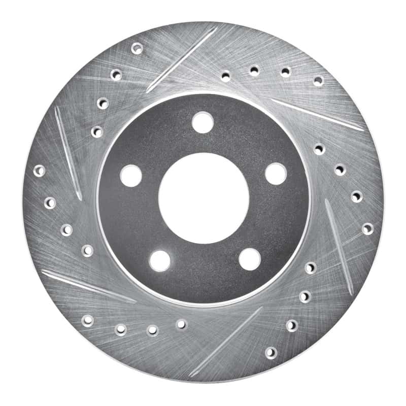 R1 Concepts — R1 85-91 Buick SKYHAWK Front Left Drilled & Slotted Silver Brake Rotor
R1 Brake Rotor Drill - view 1