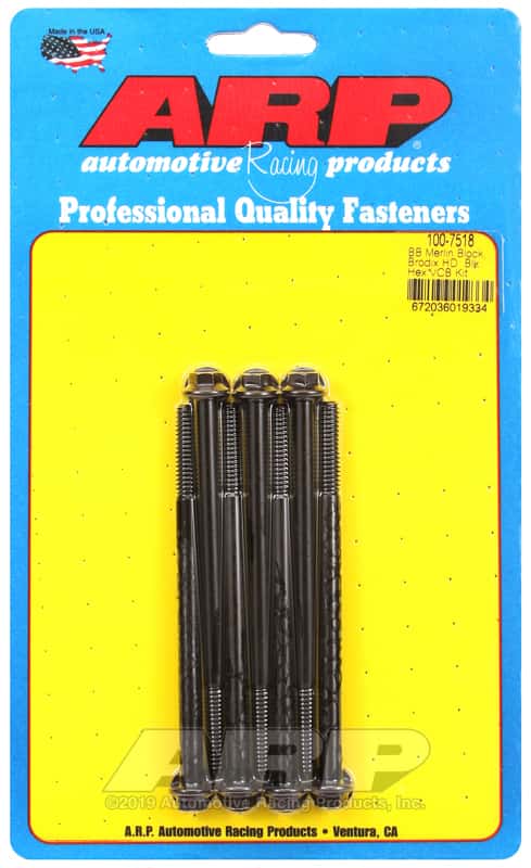 ARP — ARP Merlin block, Brodix head BB hex valve cover bolt kit - view 1