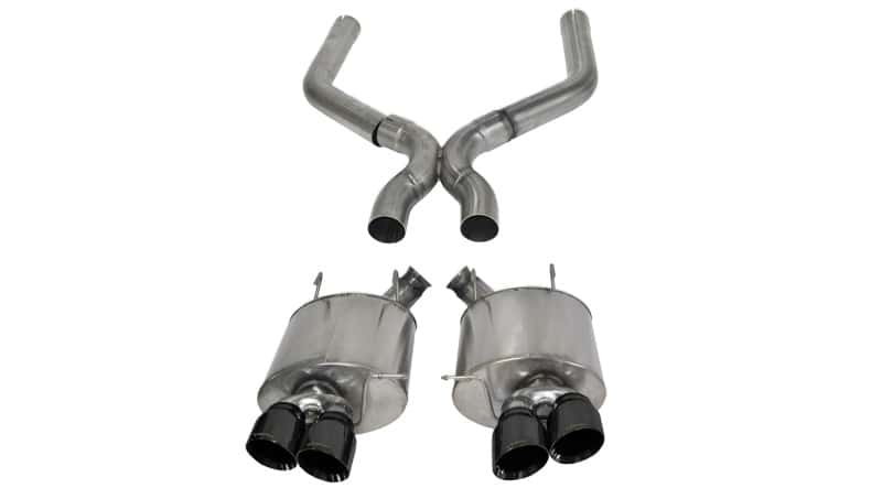 CORSA Performance — Corsa 2013-2014 Ford Mustang Shelby GT500 5.8L V8 Black Sport Axle-Back + XO Exhaust
Exhaust - view 4