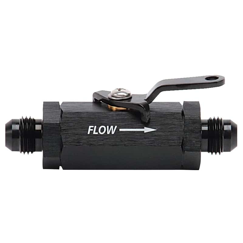 Russell — Russell Performance Shutoff Valve -6 AN Male Black Finish
Fuel Shutoff Valve - view 1