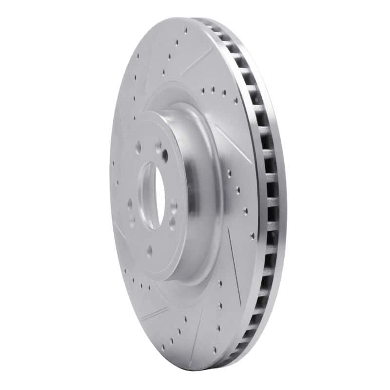 R1 Concepts — R1 18-20 Genesis G80 Front Left Drilled & Slotted Silver Brake Rotor
R1 Brake Rotor Drill - view 2