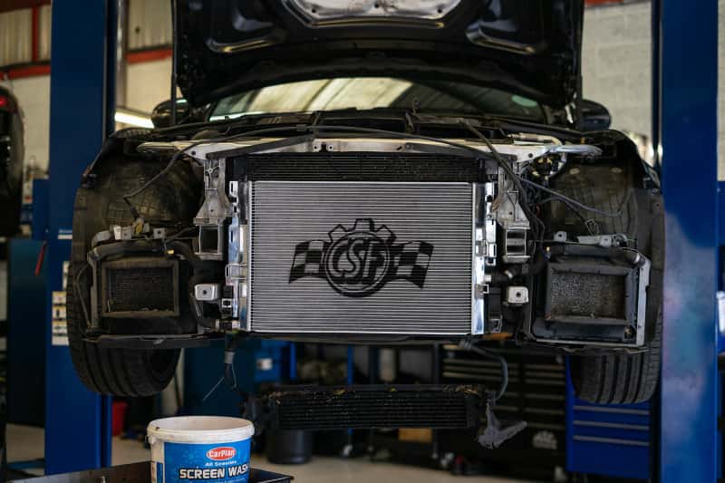 CSF — CSF 2015+ Mercedes Benz C63 AMG (W205) Front Mount Heat Exchanger w/Rock Guard
CSF Heat Exchanger - view 8