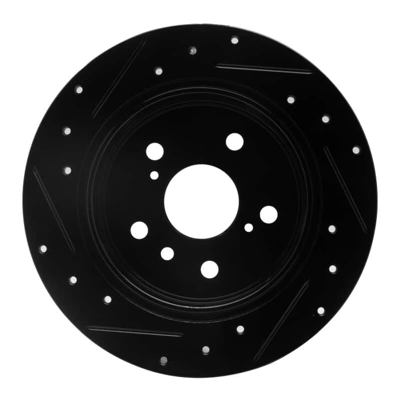 R1 Concepts — R1 07-12 Lexus ES350 Rear Right Drilled & Slotted Black Brake Rotor
R1 Brake Rotor Drill - view 5