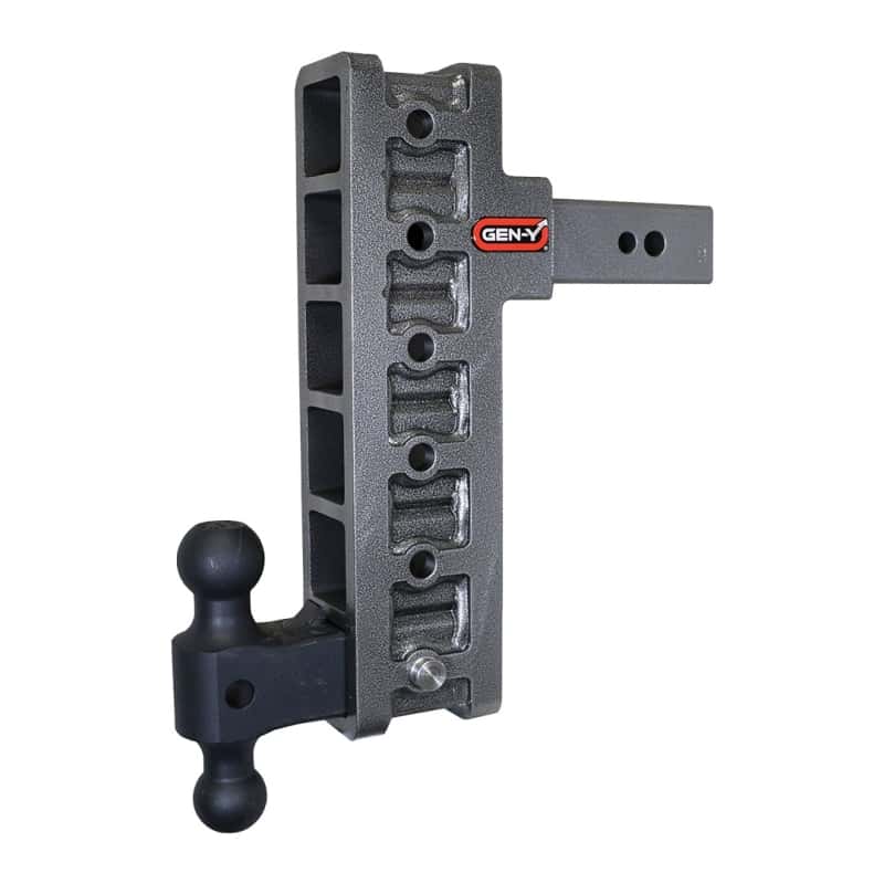 GEN-Y Hitch — Gen-Y Mega Duty 2.5in Shank 12in Offset Drop 3.5K TW 32K Hitch w/GH-0161 Dual-Ball
Drop Hitch - view 3