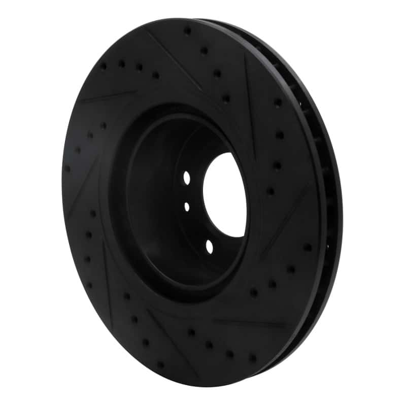 R1 Concepts — R1 93-97 BMW 850CI Front Left Drilled & Slotted Black Brake Rotor
R1 Brake Rotor Drill - view 4