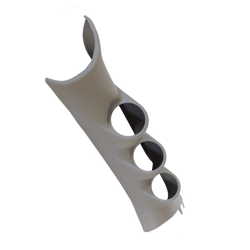 AutoMeter — Autometer 10-12 Dodge Ram 52mm Taupe Triple Pillar Pod
2-1/16" TRPL REPLACE - view 2