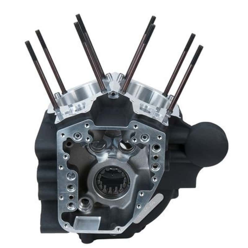 S&S Cycle — S&S Cycle 06-17 Dyna Models w/ Stock Bore Alternator Style Crankcase - Wrinkle Black - view 1