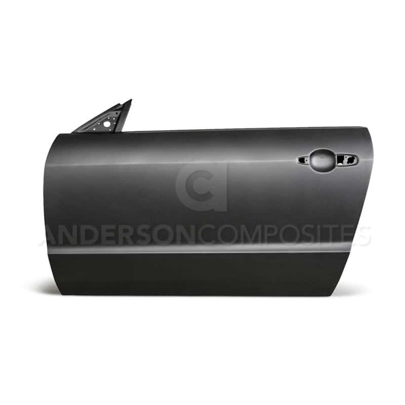 Anderson Composites — Anderson Composites 05-09 Ford Mustang Dry Carbon Doors (Pair) - view 1