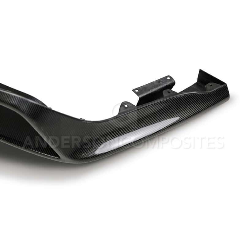 Anderson Composites — Anderson Composites 15-16 Ford Mustang R-Style Carbon Fiber Rear Valance (for Quad Tip Exhaust) - view 6