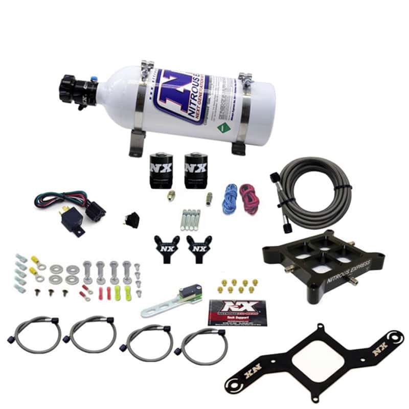 Nitrous Express — Nitrous Express 4150 Billet Crossbar Pro-Power Nitrous Kit (100-500HP) w/5lb Bottle
Injection System Kit
N2OSys - view 2