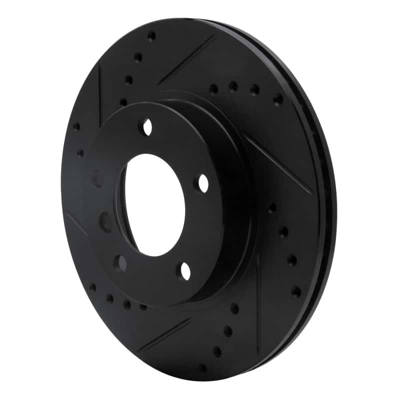 R1 Concepts — R1 91-06 BMW 325I (USA/Canada) Front Left Drilled & Slotted Black Brake Rotor
R1 Brake Rotor Drill - view 2