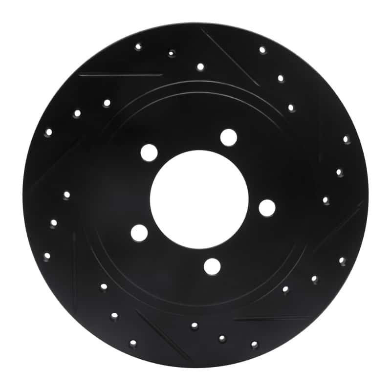 R1 Concepts — R1 02-10 Ford Explorer Rear Right Drilled & Slotted Black Brake Rotor
R1 Brake Rotor Drill - view 1
