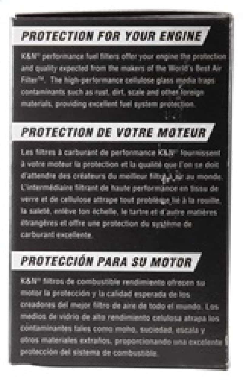 K&N Engineering — K&N Fuel Filter 84-89 Nissan 300ZX, 00-04 Nissan Xterra. 95-97 Nissan 200SX - view 10
