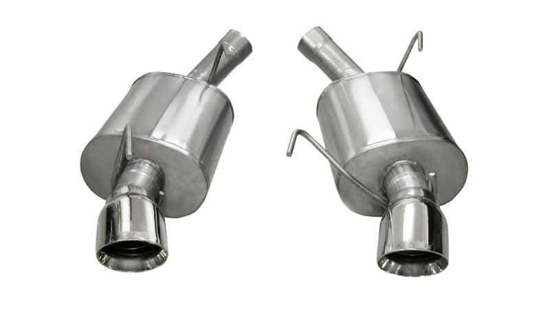 CORSA Performance — Corsa 2005-2010 Ford Mustang Shelby GT500 5.4L V8 Polished Sport Axle-Back Exhaust
Exhaust - view 3
