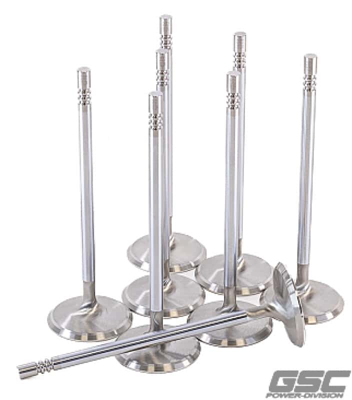 GSC Power Division — GSC P-D Ford Voodoo/Predator 38.26mm Head STD 121.13mm Long Chrome Polished Intake Valve - Set of 8 - view 2