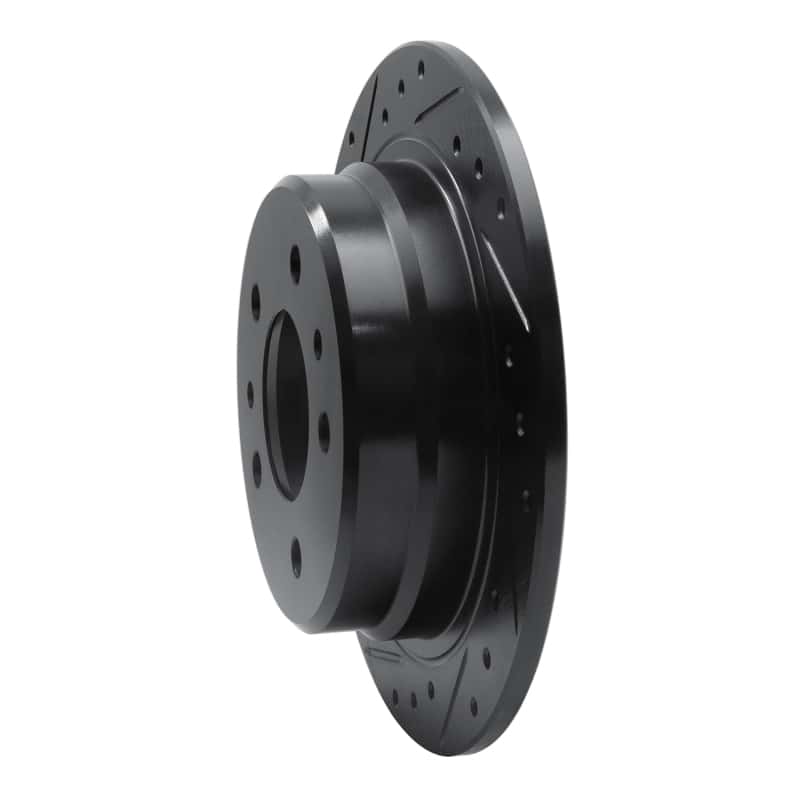 R1 Concepts — R1 82-89 BMW 633CSI Rear Left Drilled & Slotted Black Brake Rotor
R1 Brake Rotor Drill - view 2