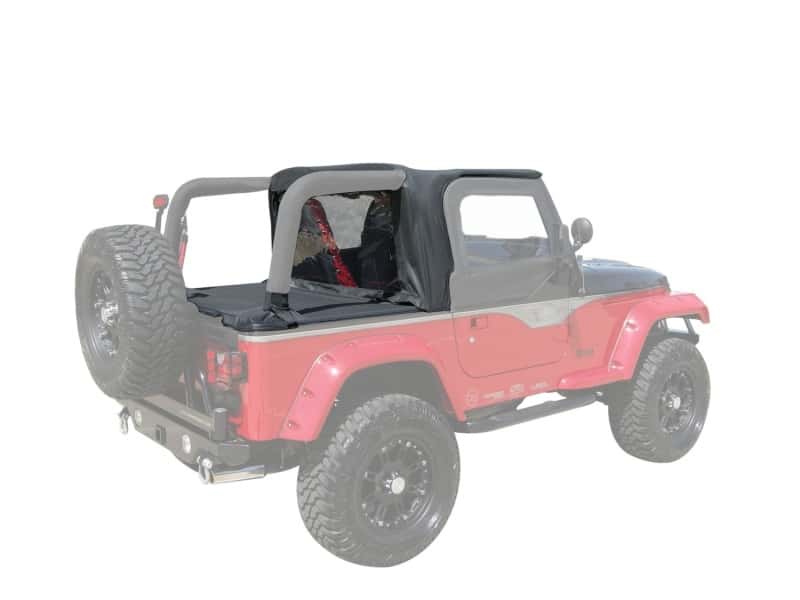 Rampage — Rampage 1997-2002 Jeep Wrangler(TJ) Cab Soft Top And Tonneau Cover - Black Denim
Top-Soft - view 1