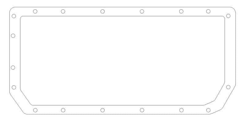 Cometic Gasket — Cometic Chrysler A4 Block .060in AFM Oil Pan Gasket
Oil Pan Gasket - view 1
