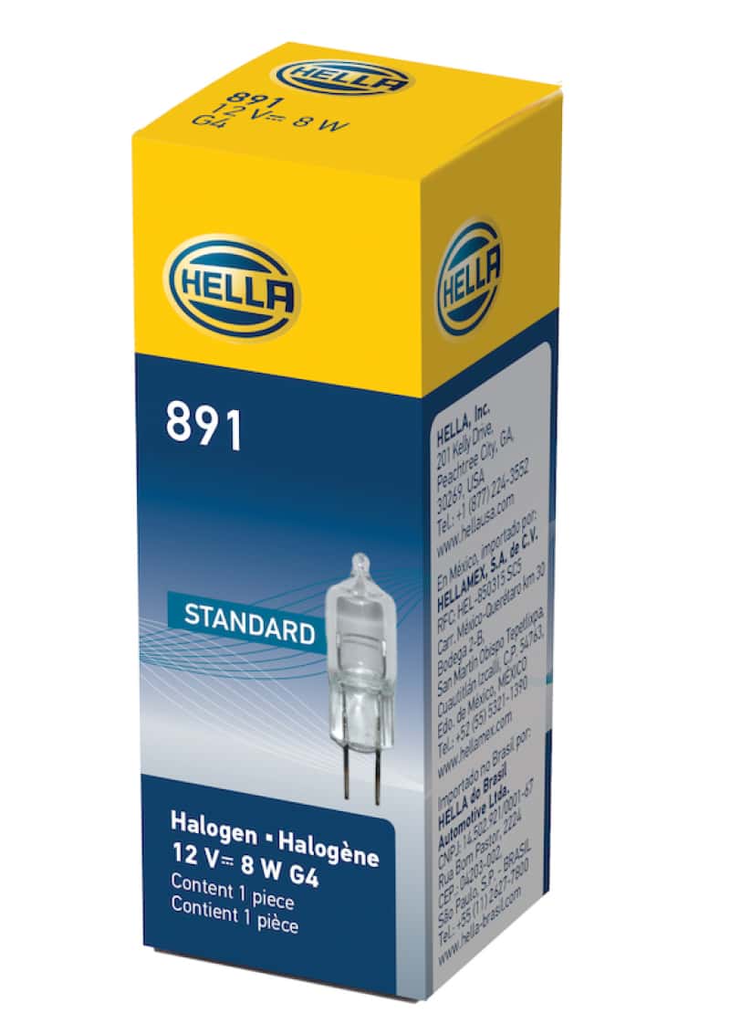 Hella — Hella Bulb 891 12V 8W G4 T325
891 Halogen Bulb - view 5