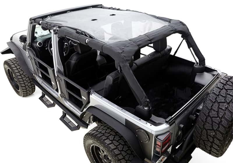 Rampage — Rampage 2007-2018 Jeep Wrangler(JK) Unlimited California Extended Brief - Black
Top-Soft - view 4