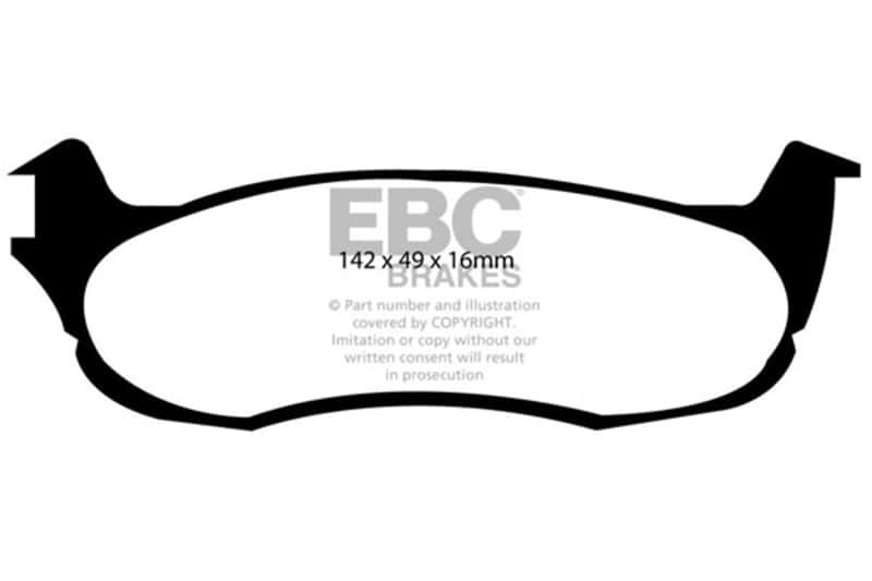 EBC — EBC 00-01 Ford Expedition 4.6 2WD Ultimax2 Rear Brake Pads
Disc Brake Pad - view 1