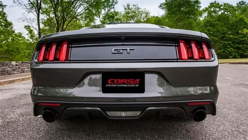 CORSA Performance — Corsa 2015-2017 Ford Mustang GT 5.0 3in Axle Back Exhaust Black Dual Tips (Touring)
Exhaust - view 7