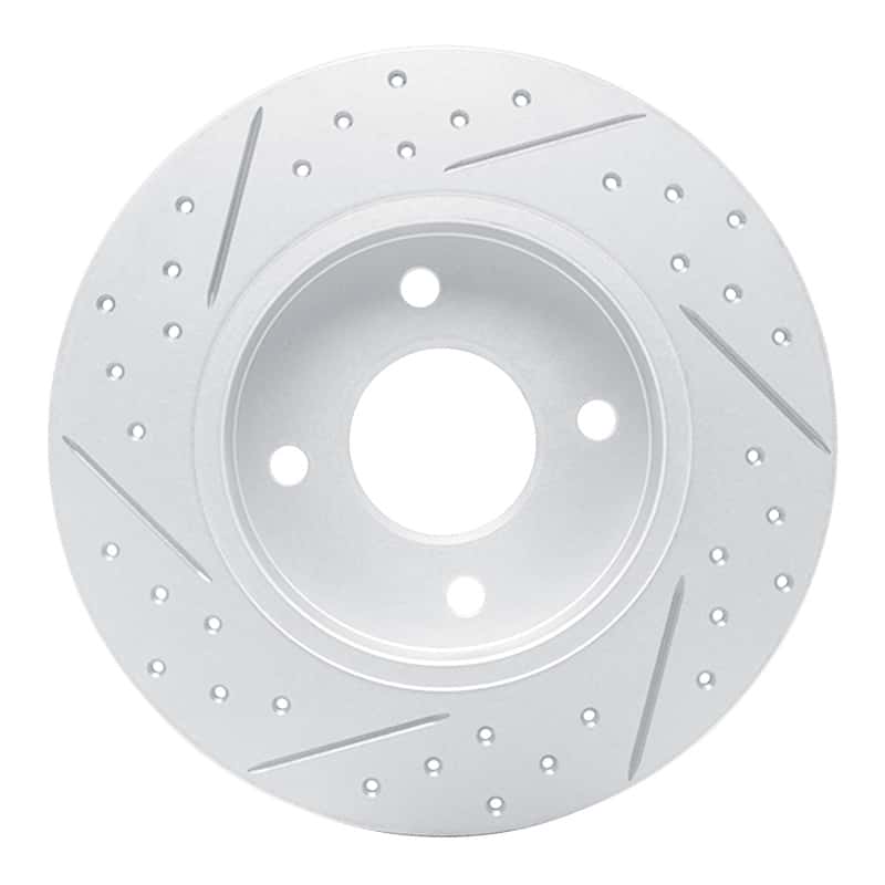 R1 Concepts — R1 04-06 Nissan Sentra Rear Right Drilled & Slotted Geo-Carbon Rotor - view 5