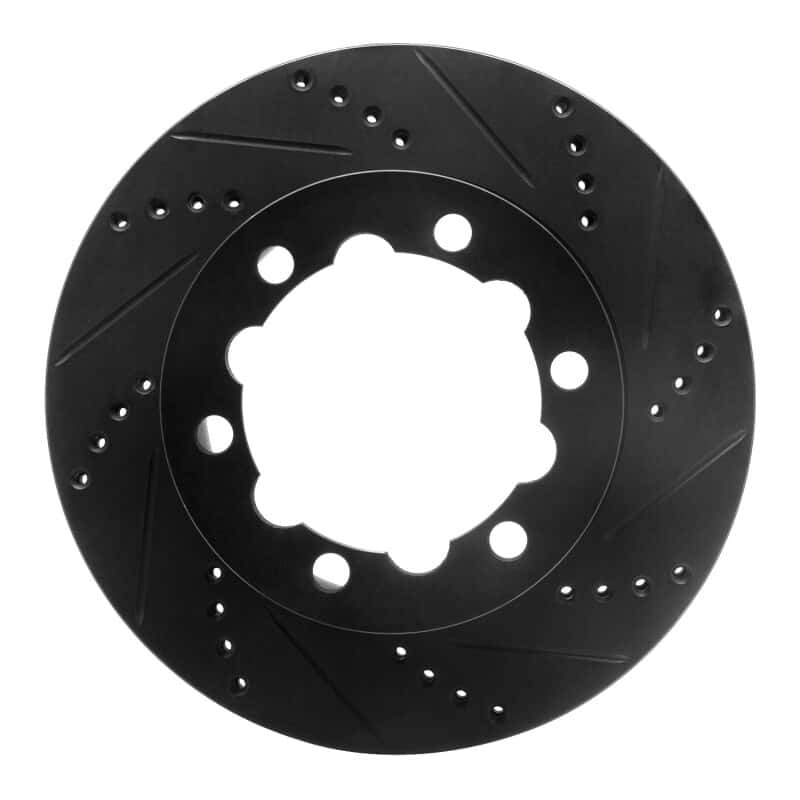 R1 Concepts — R1 06-25 American Coach Patriot Rear Right Drilled & Slotted Black Brake Rotor
R1 Brake Rotor Drill - view 1