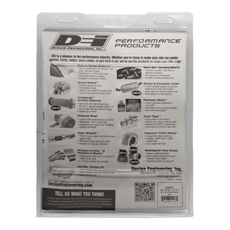 DEI — DEI Cool-Cover 14in w x 3ft - Air-Tube Cover Kit - view 3