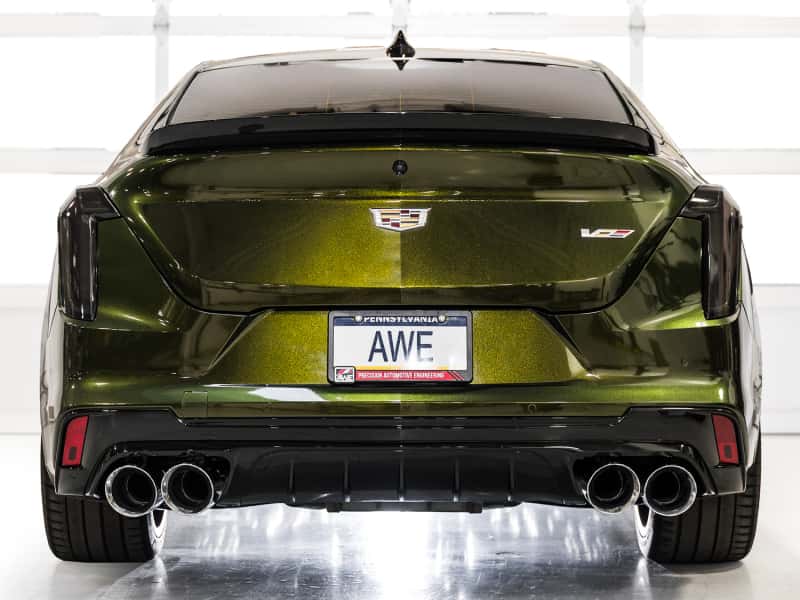 AWE Tuning — AWE Tuning 2021+ Cadillac CT4-V Blackwing SwitchPath Exhaust - Chrome Silver Tips
CT4V BW-Silver Tips - view 4