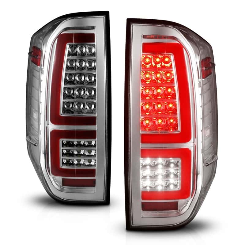 ANZO — ANZO 2014-2021 Toyota Tundra LED Taillights Chrome Housing/Clear Lens - view 8