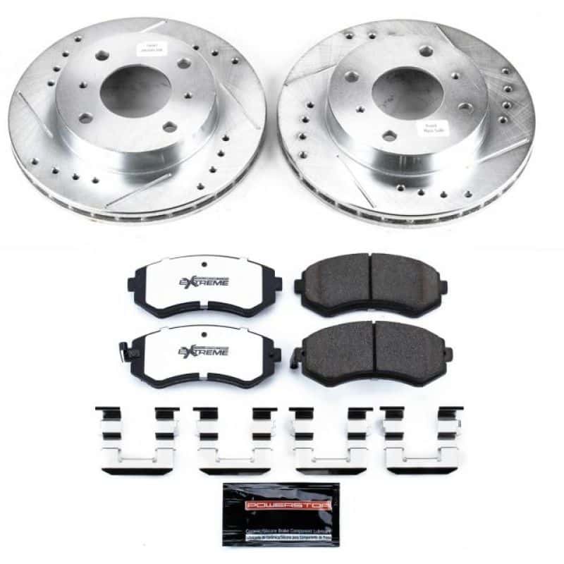 PowerStop — Power Stop 89-96 Nissan 240SX Front Z26 Street Warrior Brake Kit - view 1