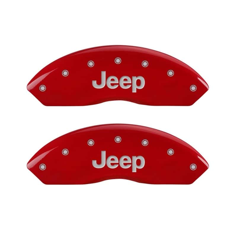 MGP — MGP Front set 2 Caliper Covers Engraved Front JEEP Red finish silver ch
Caliper Covers - view 1