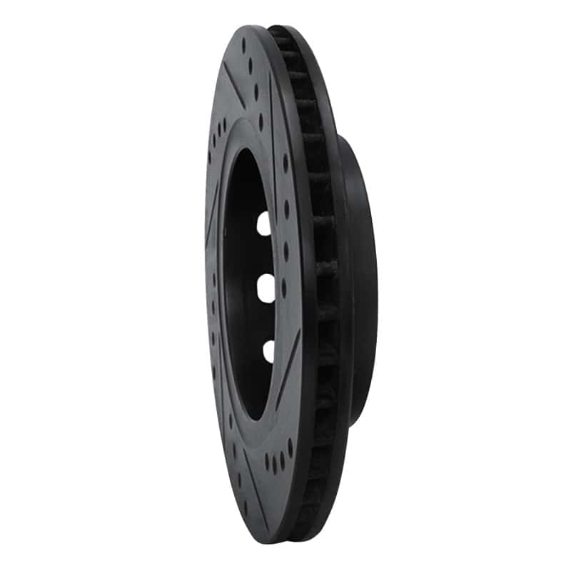 R1 Concepts — R1 00-02 Audi S4 Rear Left Drilled & Slotted Black Brake Rotor
R1 Brake Rotor Drill - view 4