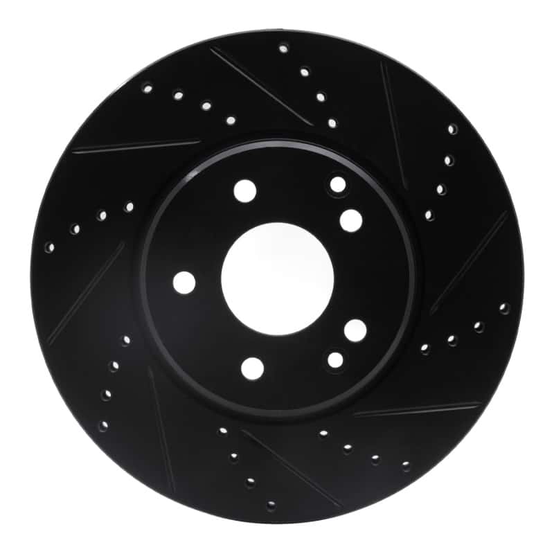 R1 Concepts — R1 96-11 Chrysler Crossfire Front Right Drilled & Slotted Black Brake Rotor
R1 Brake Rotor Drill - view 1