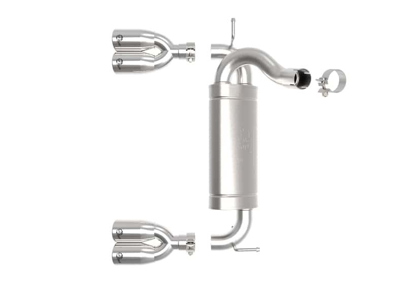 aFe — aFe Rebel Series 2.5in 409 SS Axle-Back Exhaust Polished 07-18 Jeep Wrangler (JK) V6-3.6L/3.8L
Axle-Back Exhaust - view 6