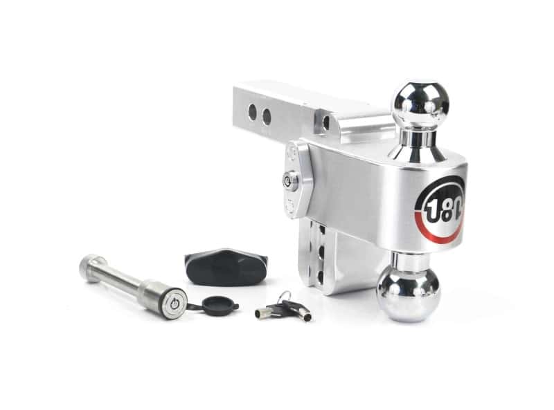 Weigh Safe — Weigh Safe 180 Hitch 4in Drop Hitch & 2in Shank (10K/12.5K GTWR) w/WS05 - Aluminum - view 1