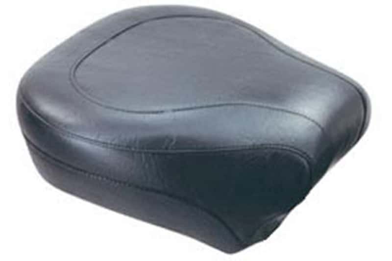Mustang Motorcycle — Mustang 00-15 Harley Softail Standard Rear Tire Wide Touring Passenger Seat - Black - view 1