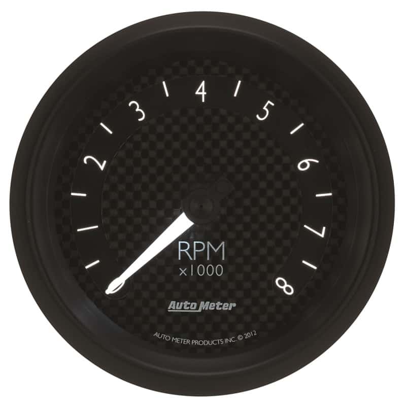 AutoMeter — Autometer GT Series 3-3/8in In Dash 8K RPM Tachometer
3-3/8" TACH, 8,000 R - view 10