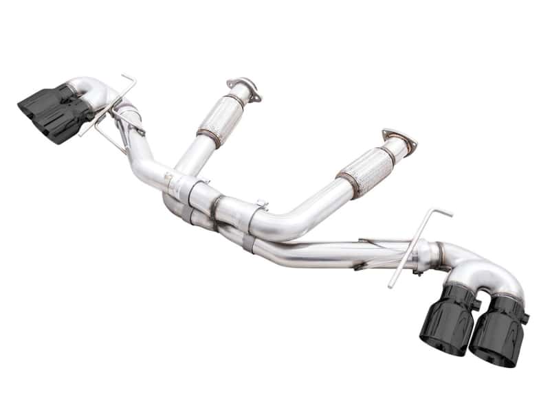 AWE Tuning — AWE Tuning 2020 Chevrolet Corvette (C8) Track Edition Exhaust - Quad Diamond Black Tips
Track Exhaust - view 1
