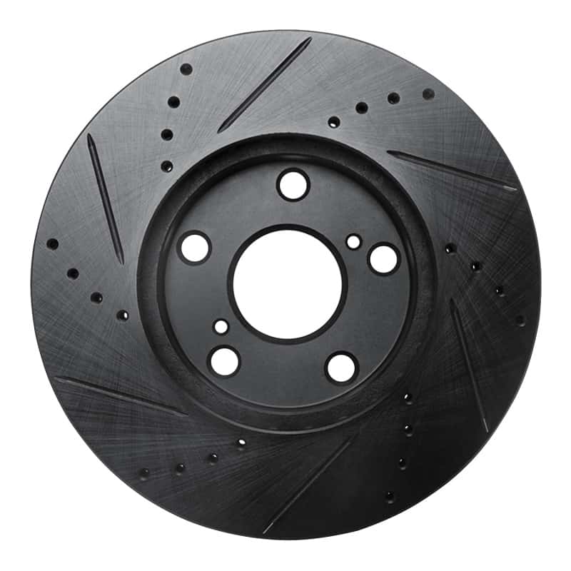 R1 Concepts — R1 92-06 Lexus ES300 Front Right Drilled & Slotted Black Brake Rotor
R1 Brake Rotor Drill - view 5