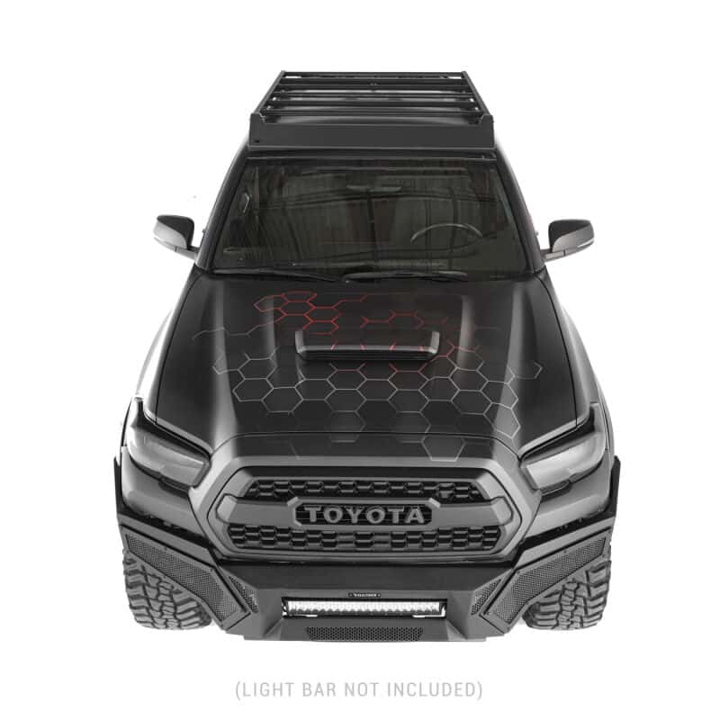 Go Rhino — Go Rhino 16-21 Tacoma Element Front Bumper w/ Power Actuated Hide-away Light Bar Mount Tex Black
Element w Power Bar - view 11