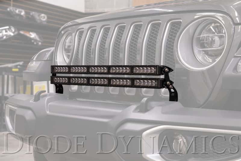 Diode Dynamics — Diode Dynamics 18-21 Jeep JL Wrangler/Gladiator SS30 Bumper Bracket Kit - view 2