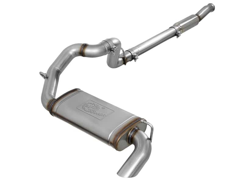 aFe — aFe MACHForce XP 18-20 Jeep Wrangler (JL) L4-2.0L (t) 3in 409 SS Cat-Back Hi-Tuck Exhaust
Cat-Back Exhaust - view 1