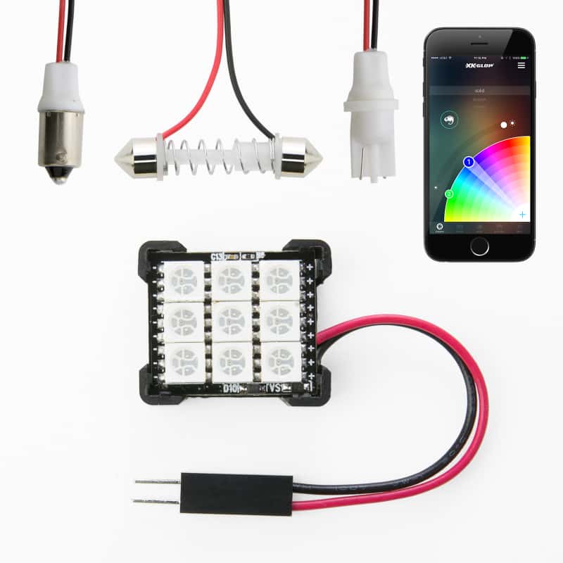XKGLOW — XK Glow RGB Festoon LED Panel XKchrome Bluetooth App Controlled Dome Bulb - view 2