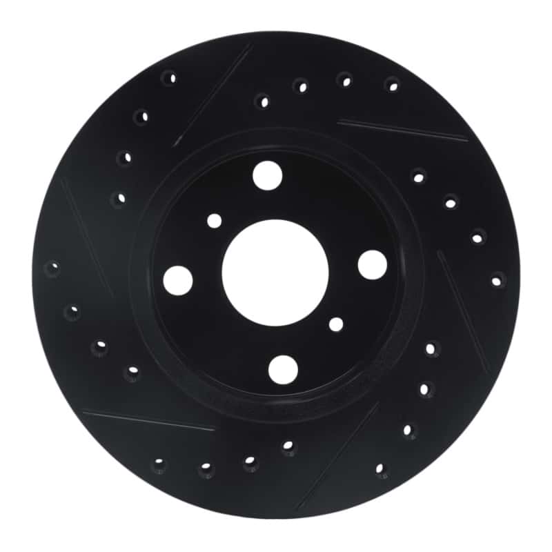R1 Concepts — R1 88-92 Geo Prizm Front Right Drilled & Slotted Black Brake Rotor
R1 Brake Rotor Drill - view 5